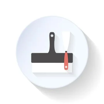 Spatulas flat icon Stock Illustration