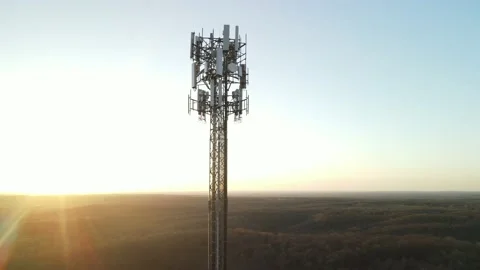Spavinaw Lake Cell Tower 1 库存影片 237787039