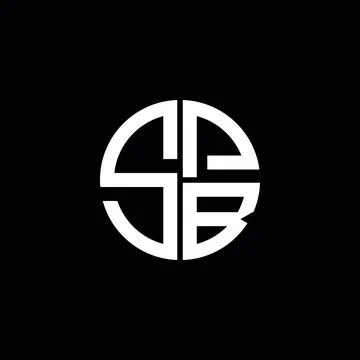 SPB logo SPB icon SPB monogram SPB letter minimalist Circle flat Unique mod.. Stock Illustration