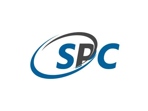 SPC letter creative modern elegant logo design Stock Illustration