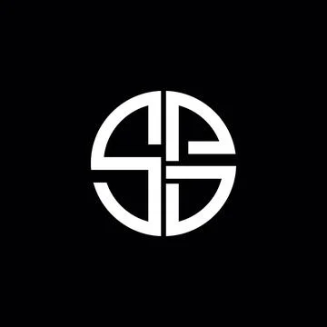 SPD logo SPD icon SPD monogram SPD letter minimalist Circle flat Unique mod.. Stock Illustration