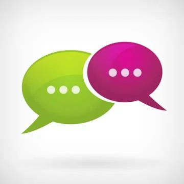 Speach bubble communication icon Stock-Illustration