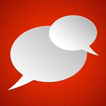 Speach bubbles vector icon. 스톡 일러스트