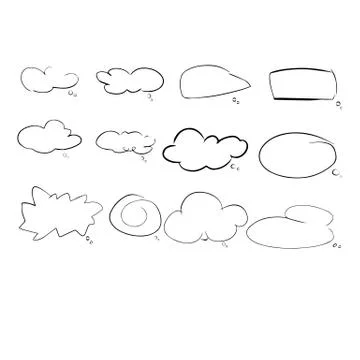 Speach cloud Stock Illustration
