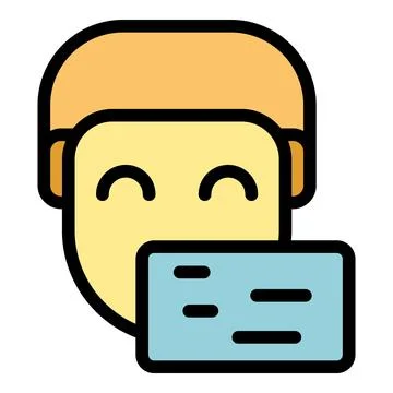 Speach election icon vector flat Stock Illustration