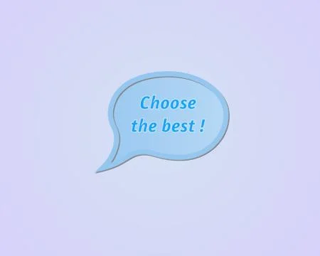 Speak bubble - choose the best Stock Illustration