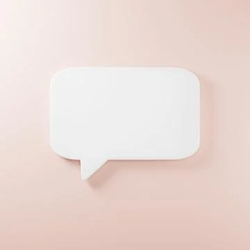 Speak bubble text, talk chatting box, thinking sign symbol, message box outli Stock Illustration