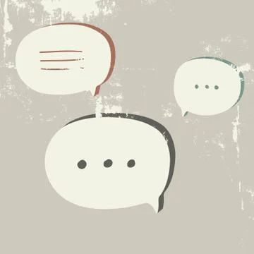 Speak Bubbles. Stock Illustration
