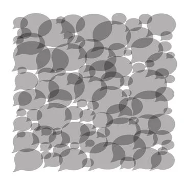 Speak bubbles on white background Stock Illustration