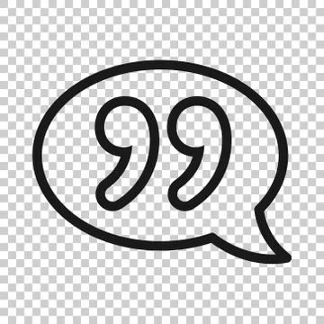 Speak chat icon in flat style. Speech bubble vector illustration on white iso 스톡 일러스트