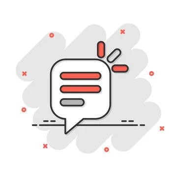 Speak chat sign icon in comic style. Speech bubbles cartoon vector illustrati 스톡 일러스트