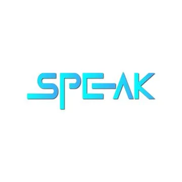SPEAK design logo Stock Illustration