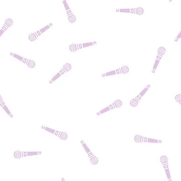 Speak mic microphone glyph seamless pattern Illustration