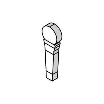 Speak mic microphone isometric icon vector illustration Illustration