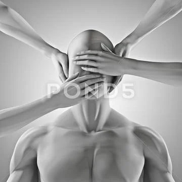Speak no evil Stock Illustration