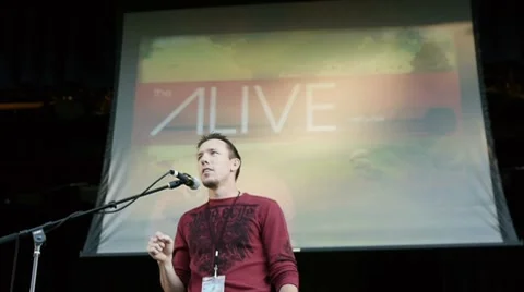 Speaker 6 Stock Footage 8683273