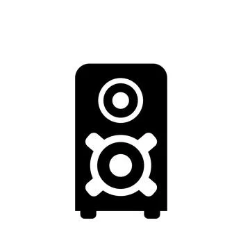 Speaker active flat icon vector illustration symbol Isolated template. Stock Illustration