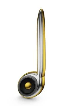 Speaker and note Stock Illustration