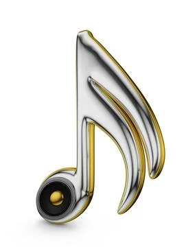 Speaker and note modern speaker embedded in the musical note Copyright: xZ... Stock Photos