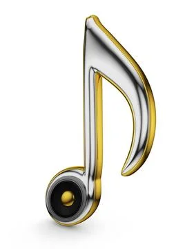 Speaker and note modern speaker embedded in the musical note Copyright: xZ... Stock Photos