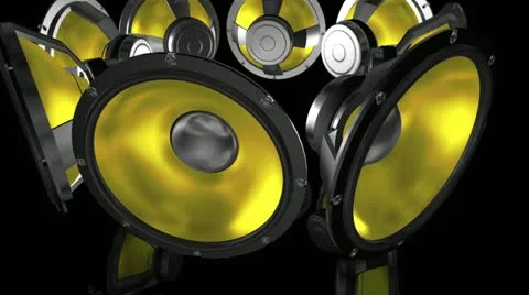 Speaker animation modern Video stock 12268464