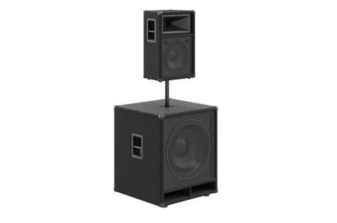 Speaker audio bass Stock-Illustration