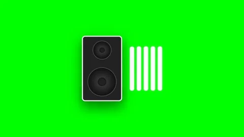 Speaker audio equalizer animation featuring a dynamic sound system Stock Footage 346738661