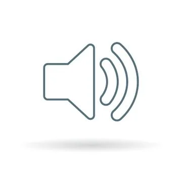 Speaker audio icon Stock Illustration