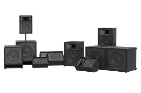 Speaker audio music Stock Illustration