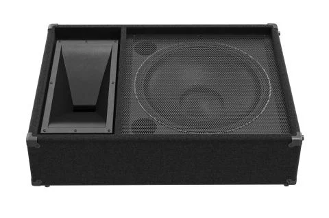Speaker audio woofer, front view Stock-Illustration