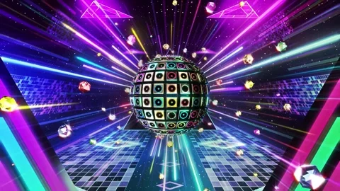 Speaker Ball And Triangles Stock Footage 320853708