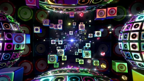Speaker Balls Ornament Background Видео 344103373