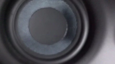 Speaker bass reflex Stock Footage 138256406