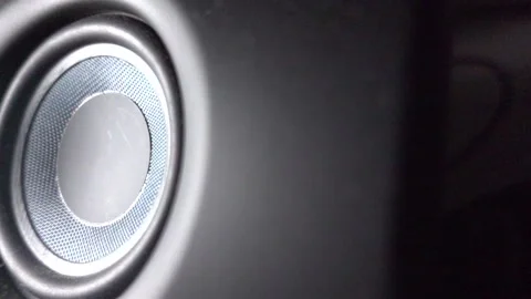 Speaker bass reflex Video stock 138256444