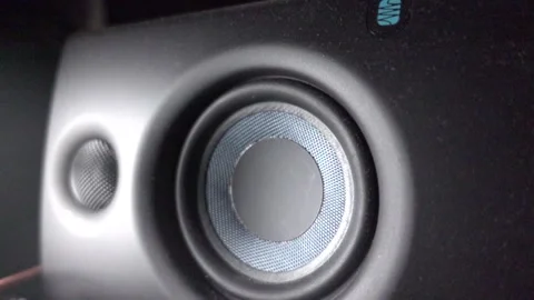 Speaker bass reflex Stock Footage 138256478