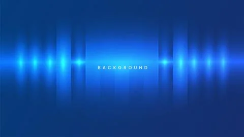 Speaker with a blue background. Electronic spectrum waves Stock Illustration