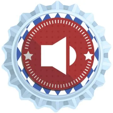 Speaker Button Stock Illustration