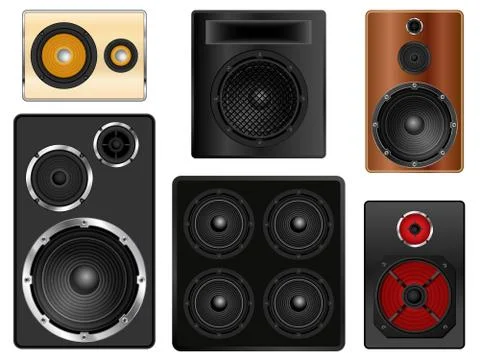 Speaker cabinets Illustrazione stock