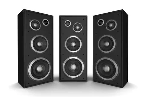 Speaker concept 3d illustration Stock Illustration