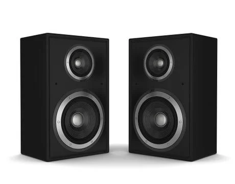 Speaker concept 3d illustration Ilustração Stock