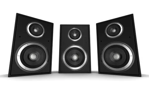 Speaker concept 3d illustration Stock Illustration