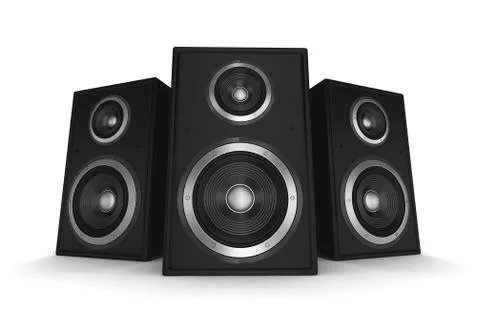 Speaker concept 3d illustration Stock Illustration