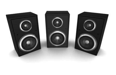 Speaker concept 3d illustration Stock Illustration