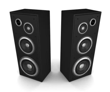Speaker concept 3d illustration Stock Illustration