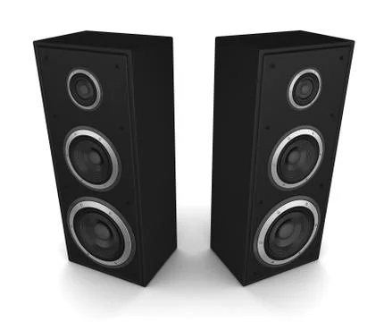Speaker concept 3d illustration Stock Illustration