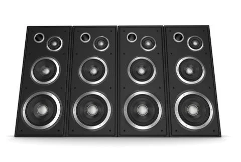 Speaker concept 3d illustration Stock Illustration