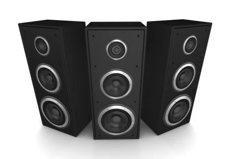 Speaker concept 3d illustration Stock Illustration
