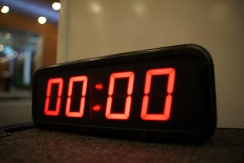 Speaker Countdown Timer in the Conference Hall 写真素材