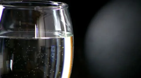 Speaker effects on wine glass Stock Footage 10599346