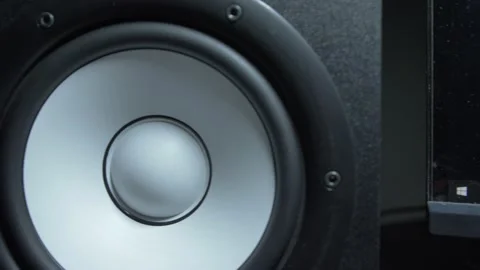 Speaker horizontal pan Stock Footage 150002560
